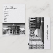 IDEAL CITY Renaissance Architektur Schwarz-weiß Visitenkarte (Vorne/Hinten)