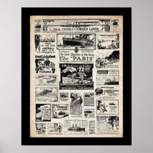 Ideal Cruises to Foreign Lands Poster