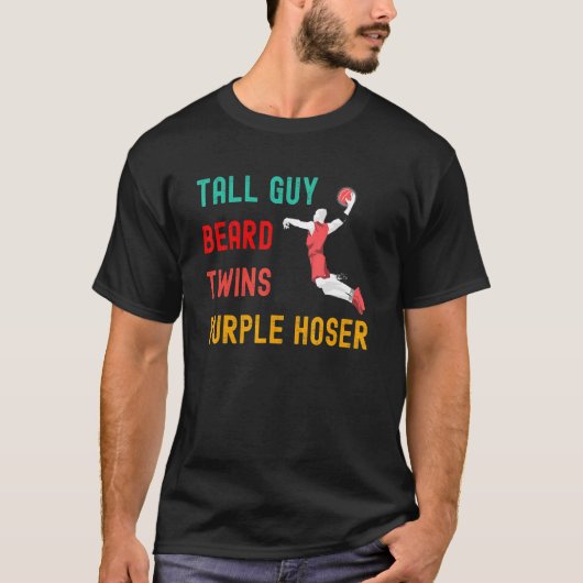 Ideal für Kinder Typ Tall Typ Bart Twins Lila T-Shirt (Vorderseite)