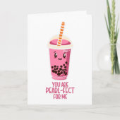 Ideal für mich boba Perltee kawaii niedlich Karte (Vorderseite)