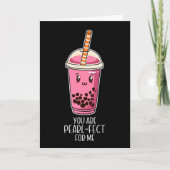 Ideal für mich boba Perltee kawaii schwarz Karte (Vorderseite)