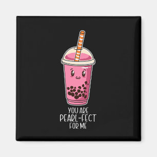 Ideal für mich boba Perltee kawaii schwarz Magnet