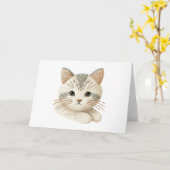 Ideal für Niedliche, bestickte Leder für Katzen Karte (Gelbe Blume)