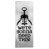 Ideal für Weinliebhaber Geschenktüte Für Weinflaschen (Rückseite)