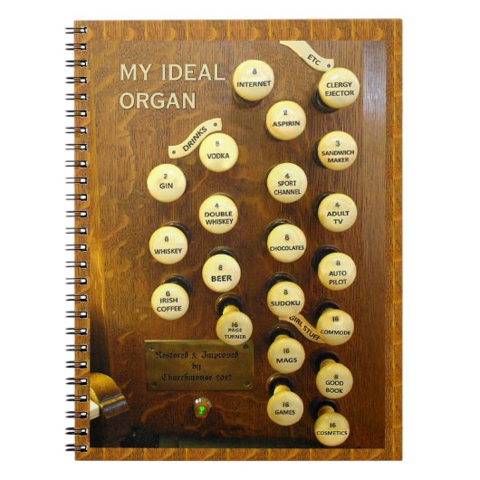Ideal organ notebook notizblock (Vorderseite)