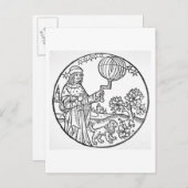 Ideal Portrait von Aristoteles (384-322 v. Chr.),  Postkarte (Vorne/Hinten)