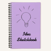 Ideale Light Lila Sketchbook Notebook Notizblock (Vorderseite)