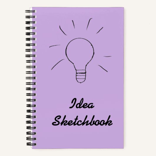 Ideale Light Lila Sketchbook Notebook Notizblock (Vorderseite)