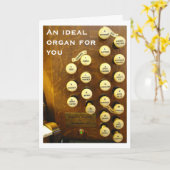 Ideale Organgeburtstagskarte Karte (Gelbe Blume)