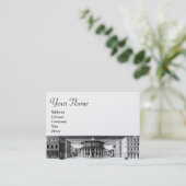 IDEALE STADT, RENAISSANCE ARCHITECT Schwarz-weiß P Visitenkarte (Stehend Vorderseite)
