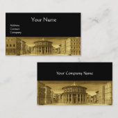 IDEALE STADT, Renaissance-Architektur, Gold Black Visitenkarte (Vorne/Hinten)