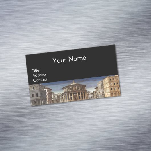 IDEALE STADT, Renaissance-Architektur Magnetische Visitenkarte (Beispiel)