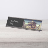 IDEALE STADT, Renaissance-Architektur Schreibtischnamensplakette (Vorderseite )