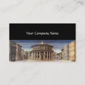 IDEALE STADT, Renaissance-Architektur, Schwarz Visitenkarte (Rückseite)
