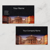 IDEALE STADT, Renaissance-Architektur, Schwarzpapi Visitenkarte (Vorne/Hinten)