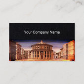 IDEALE STADT, Renaissance-Architektur, Schwarzpapi Visitenkarte (Rückseite)