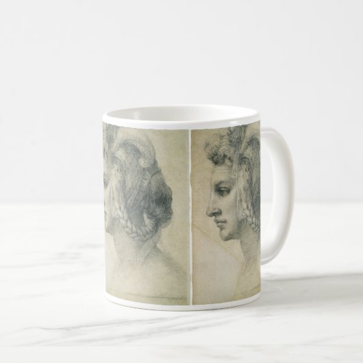 Idealer Leiter einer Frau von Michelangelo Kaffeetasse (VorderseiteRechts)
