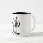 Idealer Vater nach Par/Golf Zweifarbige Tasse (VorderseiteRechts)