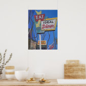 IDEALES ABENDESSEN POSTER (Küche)