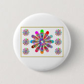 IDEALES GESCHENK:  LUCKY7   SevenSTAR Chakra Button (Vorderseite)