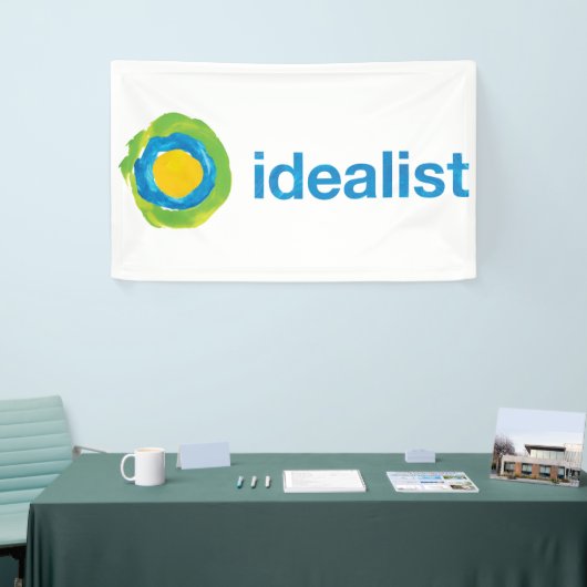 Idealist-Fahne (fertigen Sie Größe besonders an + Banner (Messeveranstaltung)
