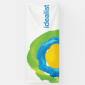 Idealist-Fahne (fertigen Sie Größe besonders an + Banner (Vertikal)