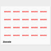 Idealistische Briefmarke Runder Aufkleber (Blatt)