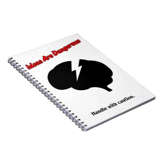 Ideas Are Dangerous – Think Boldly Notizblock (Rechte Seite)