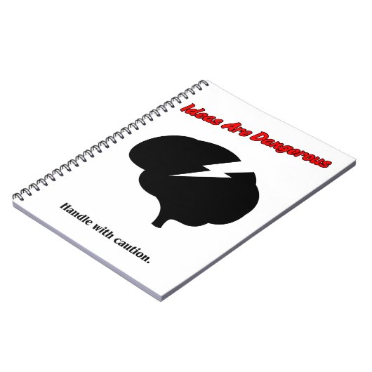 Ideas Are Dangerous – Think Boldly Notizblock (Linke Seite)