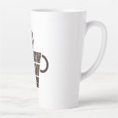 Ideas Come After Coffee – Trendy Vertical Milchtasse (Rechts)