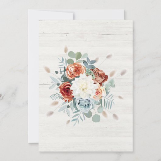 Ideas de Boda de Terracota en Español Einladung (Rückseite)