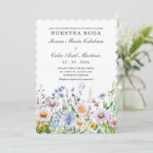 Ideas de Boda de Terracota en Español Einladung (Stehend Vorderseite)