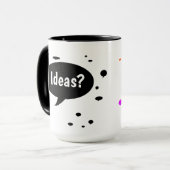 Ideas Inspiration Encouragement Teamwork Inspiring Tasse (Vorderseite Links)