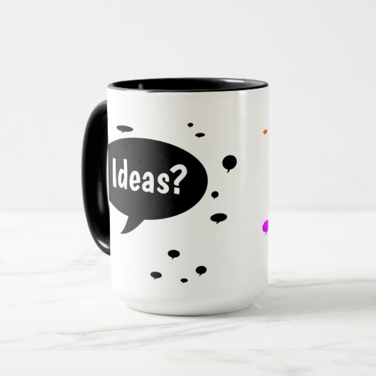Ideas Inspiration Encouragement Teamwork Inspiring Tasse (Vorderseite Links)