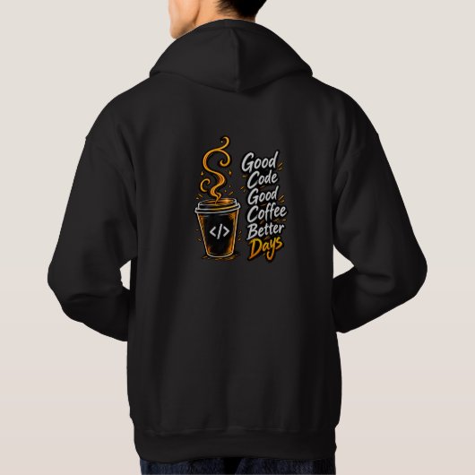 Ideas mit Kaffee befeuern Hoodie (Rückseite)