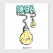 Idee Aufkleber (Blatt)