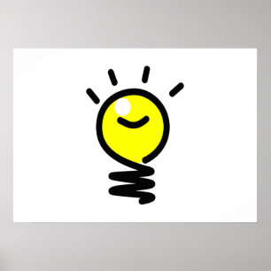 Idee der Leuchtkraft Poster