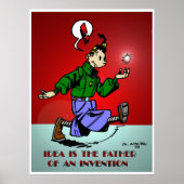 Idee ist der Vater einer Erfindung Poster (Vorne)