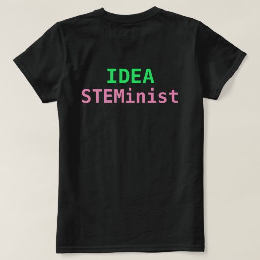 IDEE STEMinist T-Shirt (Design Rückseite)