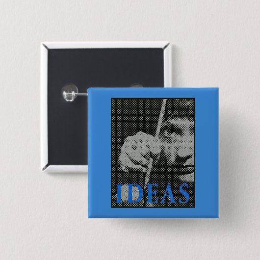 Ideen - 1981 Promo-Grafik Button (Vorne & Hinten)