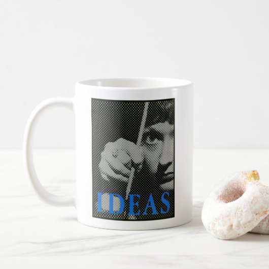 Ideen - 1981 Promo-Grafik Kaffeetasse (Mit Donut)
