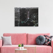 Ideen Blanches & Tableaux Noirs 1 in4piece Leinwan Leinwanddruck (Insitu (Wohnzimmer))