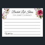 Ideen der Eimerliste Herbst-Hochzeitkarten Tischnummer<br><div class="desc">Diese wunderschönen personalisierten Eimerkarten sind das perfekte Kompliment für Ihren Hochzeitsempfang oder Ihre Brautdusche. Dieses Design bietet bordeauxfarbene Blume und Platz für die Gäste,  um ihre Eimer-Liste Ideen von Orten oder Aktivitäten für die Neuvermählten in ihrem Leben verlassen.</div>