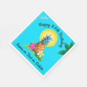 Ideen des hawaiianischen Themed Party, Personalisi Serviette (Ecke)