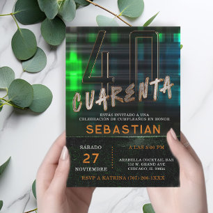 Ideen für 40. Geburtstagsfeiern für Männer Einladung