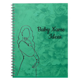 Ideen für Babynamen Notizblock