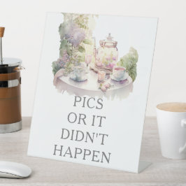 Ideen für eine Hochzeitskamera Sockelschild