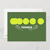 Ideen für einen Tennisspieler Postkarte (Vorne/Hinten)