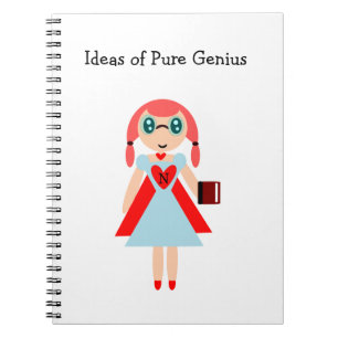 Ideen für Pure Genius Super Nerd Notebook Notizblock