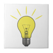 Ideen-Glühlampe Fliese (Vorderseite)